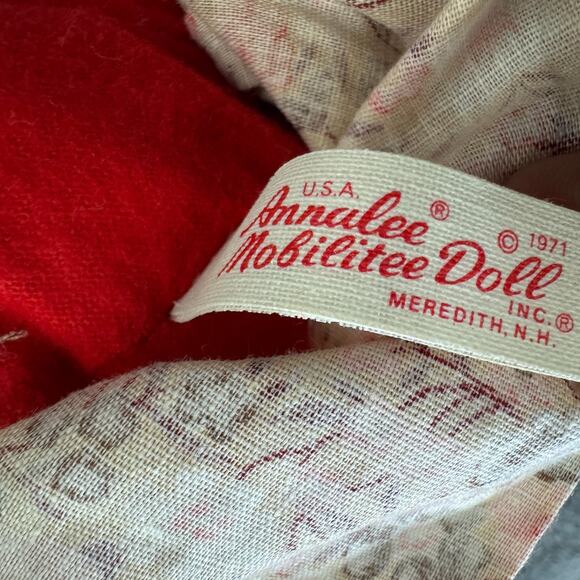 Vintage ANNALEE MOBILITEE Doll 12" Mrs. Claus Holiday Christmas Decor - Picture 6 of 6